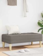 vidaXL Пейка Таупе 113 x 57 x 39 см текстил