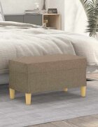 vidaXL Пейка Таупе 70x35x41 см плат