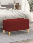 vidaXL Пейка виненочервен 70x35x41 см плат