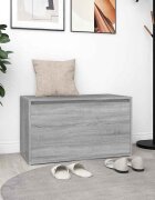 vidaXL Пейка за антре 80x40x45 см сив сонома инженерно дърво