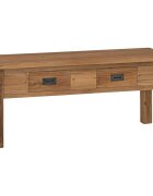 vidaXL Пейка за антре тиково дърво масив 90x30x40 см