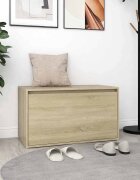 vidaXL Пейка за коридор 80x40x45 см дъб сонома инженерно дърво