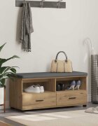 vidaXL Пейка за коридор Артизан Дъб 100 x 38 x 46 см