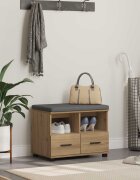 vidaXL Пейка за коридор Артизан Дъб 60 x 38 x 46 см