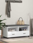 vidaXL Пейка за коридор Бял 100 x 38 x 46 см