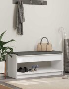 vidaXL Пейка за коридор Бял 103 x 38 x 45 см