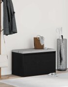 vidaXL Пейка за коридор Черния дъб 80 x 40 x 45 см Инженерна дървесина