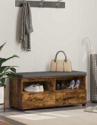 vidaXL Пейка за коридор Пушена Дъб 100 x 38 x 46 см