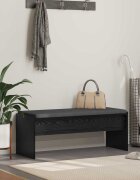 vidaXL Пейка за коридор с възглавница Черния дъб 103 x 38 x 40 см