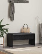 vidaXL Пейка за коридор с възглавница Черния дъб 83 x 38 x 40 см