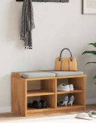 vidaXL Пейка за коридор SANDNES 87x40x50 см масивна дървесина бор