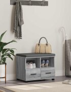 vidaXL Пейка за коридор Сиво Сонома 60 x 38 x 46 см