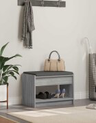 vidaXL Пейка за коридор Сиво Сонома 63 x 38 x 45 см