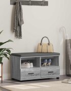 vidaXL Пейка за коридор Сиво Сонома 80 x 38 x 46 см