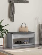 vidaXL Пейка за коридор Сиво Сонома 83 x 38 x 45 см