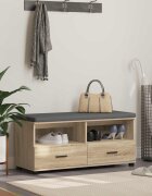 vidaXL Пейка за коридор Сонома дъб 100 x 38 x 46 см