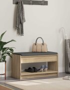 vidaXL Пейка за коридор Сонома дъб 83 x 38 x 45 см