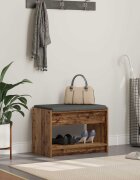 vidaXL Пейка за коридор Старо дърво 63 x 38 x 45 см