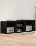 vidaXL Пейка за обувки 102 x 35 x 35 cm Инженерна дървесина Черния дъб
