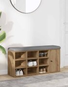 vidaXL Пейка за обувки Artisan Oak 102x32x50 cm Инженерна дървесина