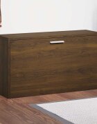 vidaXL Пейка за обувки кафяв дъб 80x24x45 см инженерно дърво