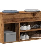 vidaXL Пейка за обувки от старо дърво 80x30x45 cm Инженерна дървесина