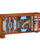 vidaXL Пейка за обувки със съхранение Меден кафяв 100 x 35 x 45 см