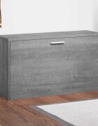 vidaXL Пейка за обувки сив сонома 80x24x45 см инженерно дърво