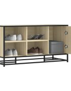 vidaXL Пейка за обувки Sonoma Oak 100x40x535 cm Инженерна дървесина