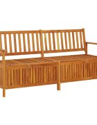 vidaXL Пейка за съхранение 170 см акация масив
