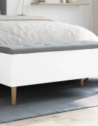 vidaXL Пейка за съхранение бяла 102x42x46 см инженерно дърво