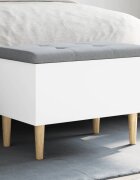 vidaXL Пейка за съхранение бяла 62x42x46 см инженерно дърво