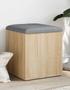 vidaXL Пейка за съхранение дъб сонома 42x42x45 см инженерно дърво