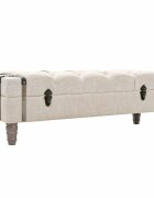 vidaXL Пейка за съхранение дървен масив и стомана 111x34x37 см