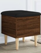 vidaXL Пейка за съхранение кафяв дъб 42x42x46 см инженерно дърво