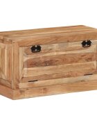 vidaXL Пейка за съхранение на обувки 85x40x45 cм акациево дърво масив
