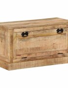 vidaXL Пейка за съхранение на обувки 85x40x45 cм мангово дърво масив