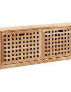 vidaXL Пейка за съхранение на обувки 94x20x38 см орех масив