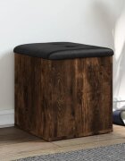 vidaXL Пейка за съхранение опушен дъб 42x42x45 см инженерно дърво