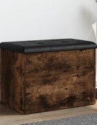 vidaXL Пейка за съхранение опушен дъб 62x42x45 см инженерно дърво