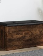 vidaXL Пейка за съхранение опушен дъб 82x42x45 см инженерно дърво