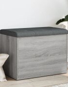 vidaXL Пейка за съхранение сив сонома 62x42x45 см инженерно дърво