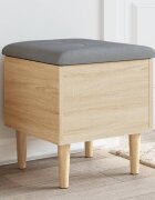 vidaXL Пейка за съхранение сонома дъб 42x42x46 см инженерно дърво
