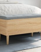 vidaXL Пейка за съхранение сонома дъб 82x42x46 см инженерно дърво