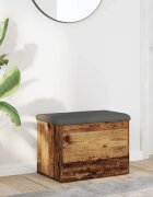 vidaXL Пейка за съхранение Старо дърво 62x42x45 cm Инженерна дървесина