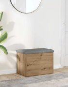 vidaXL Пейка за съхранение занаятчийски дъб 62x42x45 см инженерно дърво