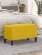 vidaXL Пейка жълта 70x35x41 см кадифе