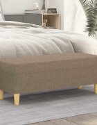 vidaXL ПейкаТаупе 100x35x41 см плат