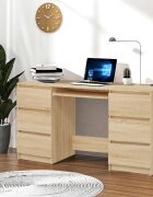 vidaXL Писалище дъб сонома 140x50x77 см инженерно дърво