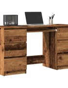 vidaXL Писалище от старо дърво 140x50x77 cm Инженерна дървесина